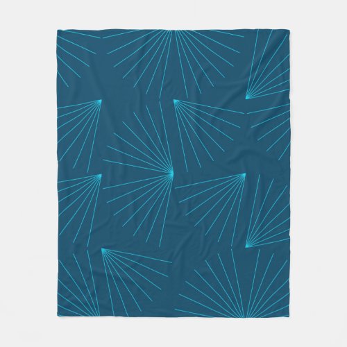 Blue modern simple light celebration concept fleece blanket