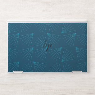Blue, modern, simple light celebration concept HP laptop skin