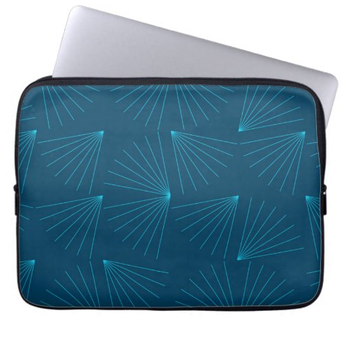 Blue modern simple light celebration concept laptop sleeve