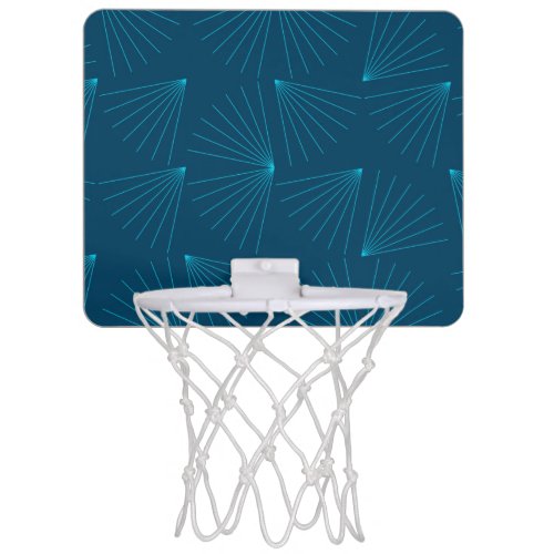 Blue modern simple light celebration concept mini basketball hoop