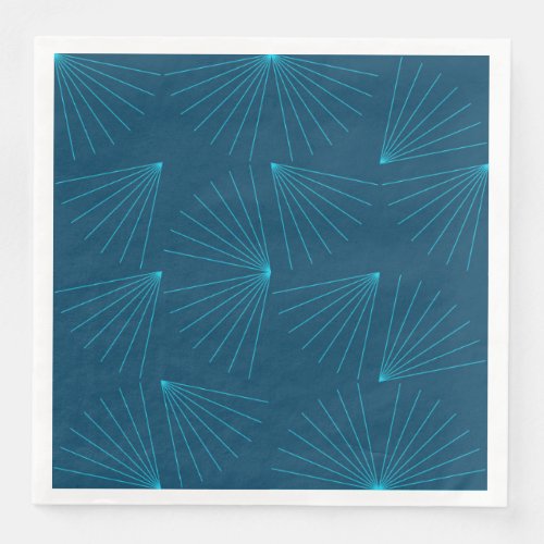 Blue modern simple light celebration concept paper dinner napkins