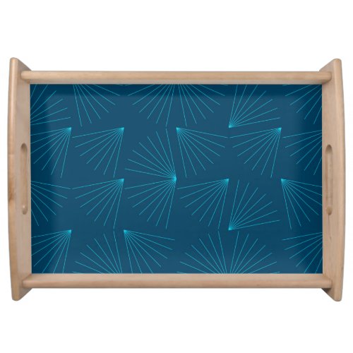 Blue modern simple light celebration concept serving tray