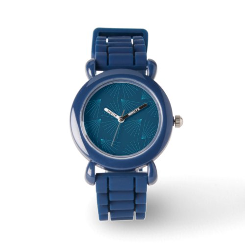 Blue modern simple light celebration concept watch