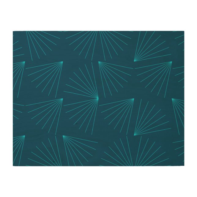 Blue, modern, simple light celebration concept wood wall art (Front)