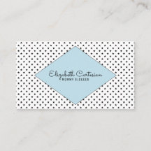 Blue Modern Stars Business Card