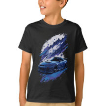 Blue Modified Skyline in a splash of Paint Gift