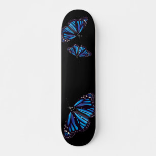 Blue Monarch Butterflies Skateboard
