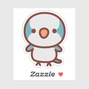 blue Monk parakeet Sticker