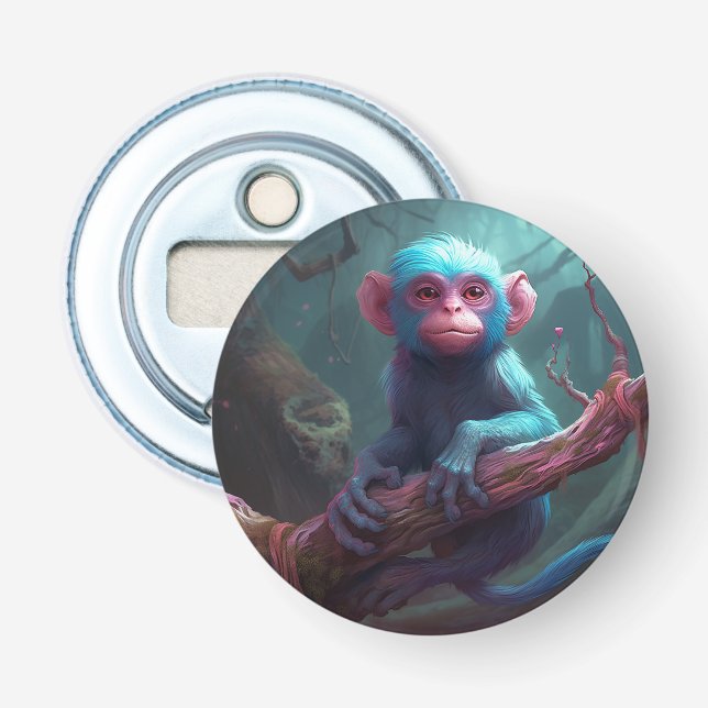 Blue Monkey Bottle Opener (Front)