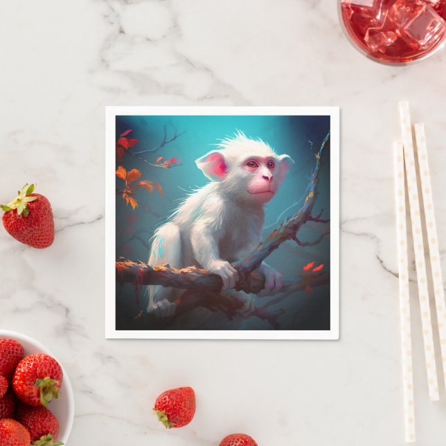 Blue Monkey Napkins (Insitu)