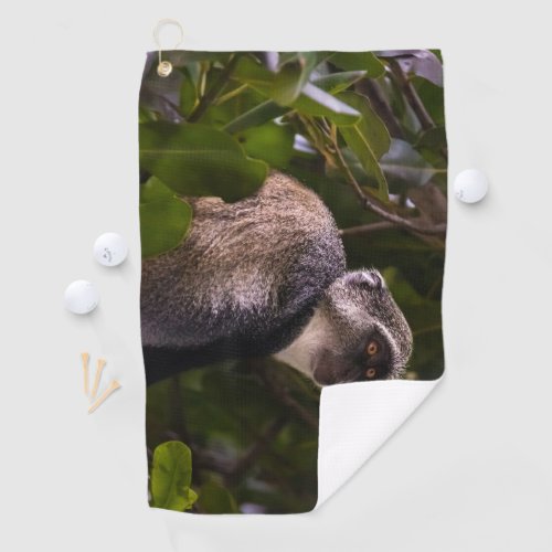 Blue monkey Zanzibar Golf Towel
