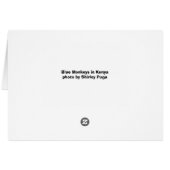 Blue Monkeys Cards (Back Horizontal)