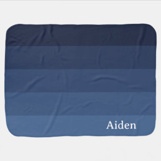 Blue Monochromatic Baby Blanket
