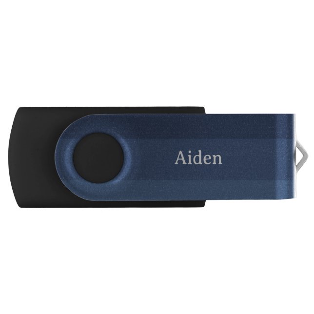 Blue Monochromatic Flash Drive (Front)