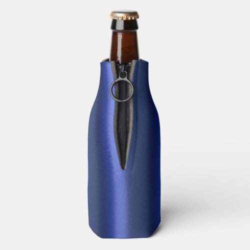 Blue monochromatic frosted bottle cooler