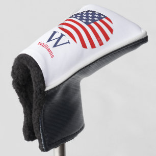 Blue Monogram AMERICA Golf Head Cover