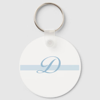 Blue Monogram D Keychain