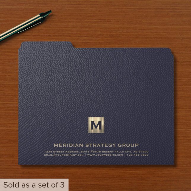 Blue Monogram Folders (Creator Uploaded)