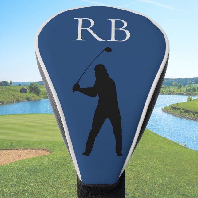 Blue Monogram Golf Head Cover For Men (Creator Uploaded)