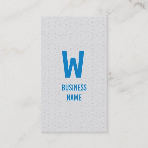 Customizable Blue Monogram Photographer Business Card