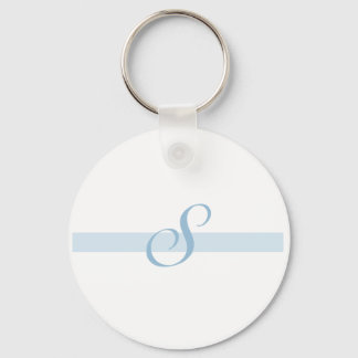 Blue Monogram S Keychain