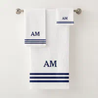 Louis Vuitton Set of 3 LV Match Monogram Towel Set - Blue Bath