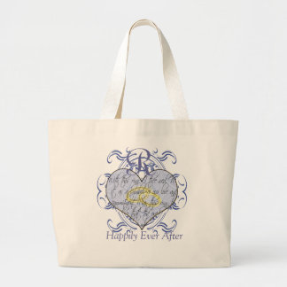 Blue Monogram Wedding Honeymoon Bride's Bag