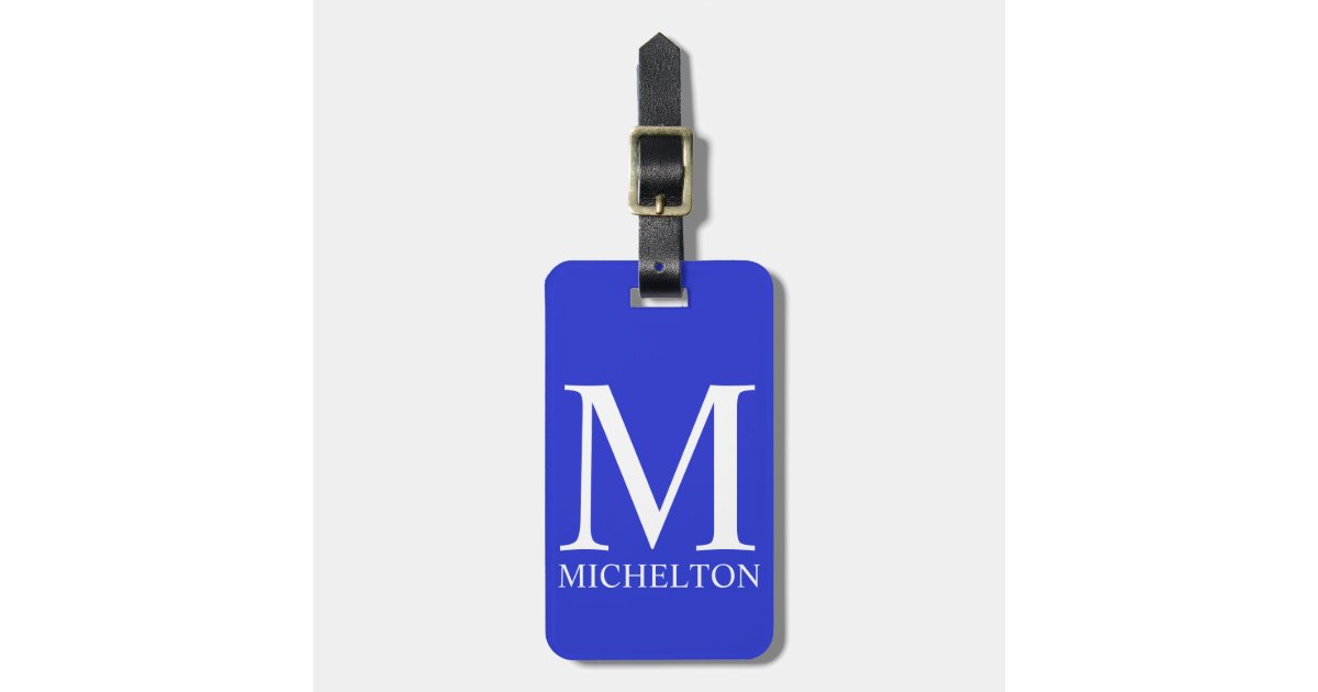 Blue Betta Fish Luggage Tag, Zazzle