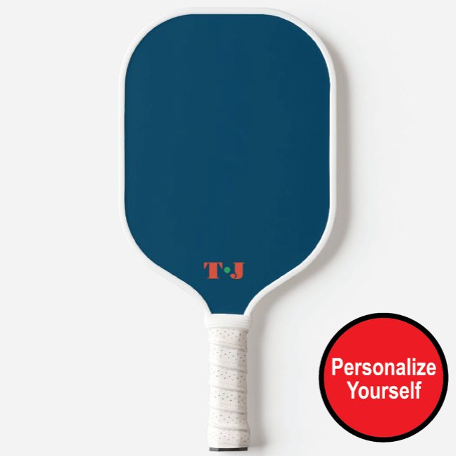 Blue Monogrammed Personalized Pickleball Paddle (Creator Uploaded)