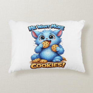 Blue Monster Accent Pillow
