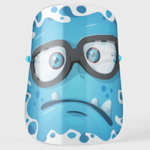 Blue Monster Art Face Shield