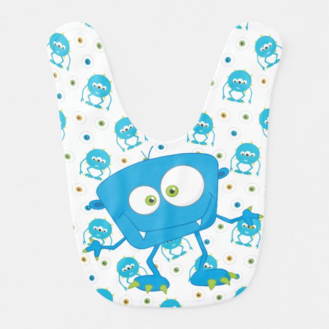 Blue Monster Bib (Front)