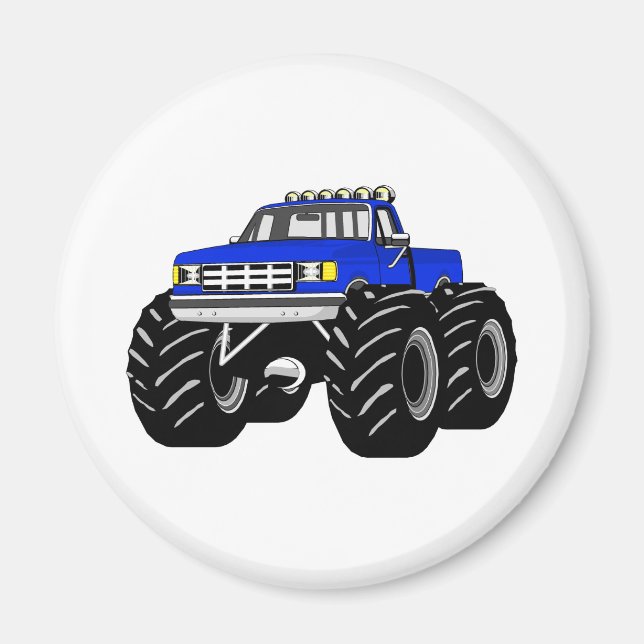 BLUE MONSTER TRUCK MAGNET (Front)