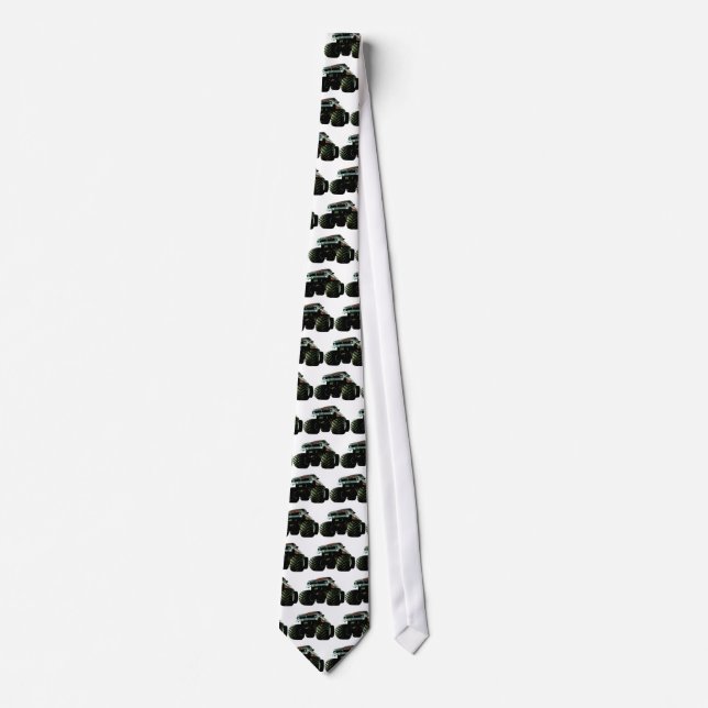 Blue Monster Truck Neck Tie (Front)