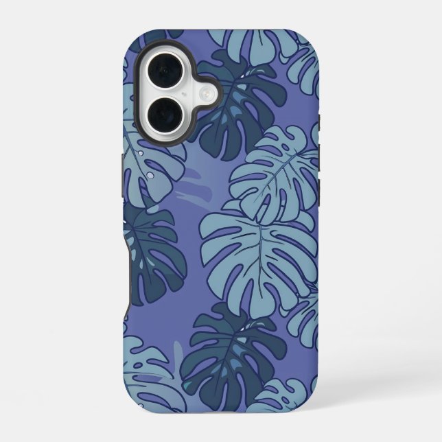 Blue Monsteras  Iphone Case (Back)