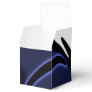 Blue Moon: Abstract Blue, White & Black Favor Boxes