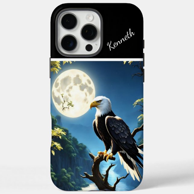 Blue Moon and Nighttime Eagle Case-Mate iPhone Case (Back)