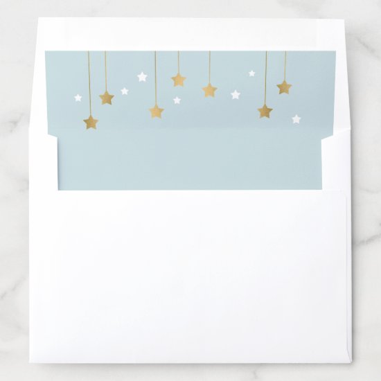 Blue Moon and Stars Envelop Liner