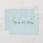 Blue moon and stars, invitation insert (Front/Back)