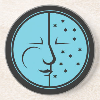 Blue Moon and the Stars Coaster