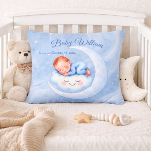Blue Moon Baby Pillow Personalized Nursery