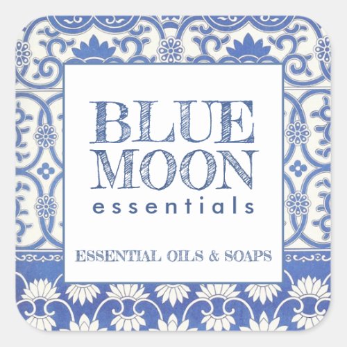 Blue Moon Beauty Products Label Stickers