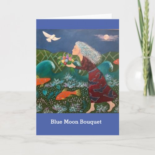 Blue Moon Bouquet Card