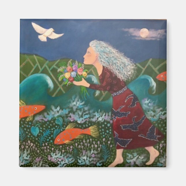 Blue Moon Bouquet Magnet (Front)