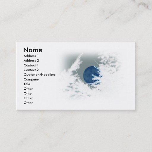 Customizable Blue Moon Business Card