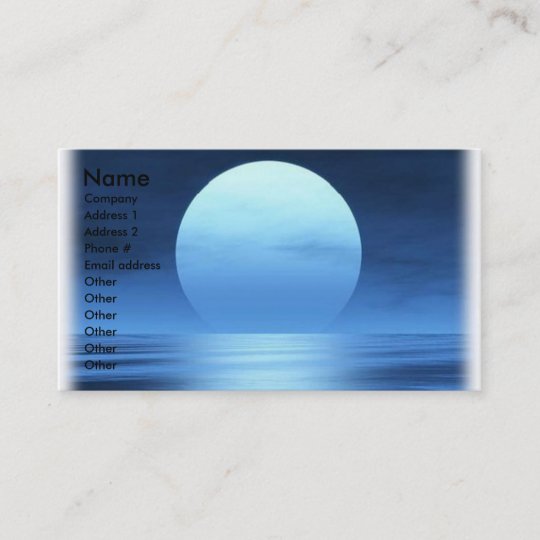 Blue Moon Business Card