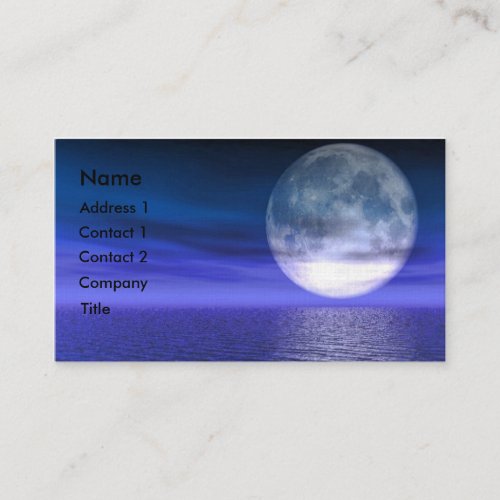 Blue Moon Business Card Templates