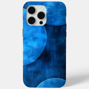 Blue Moon Circles iPhone 15 Pro Max Case