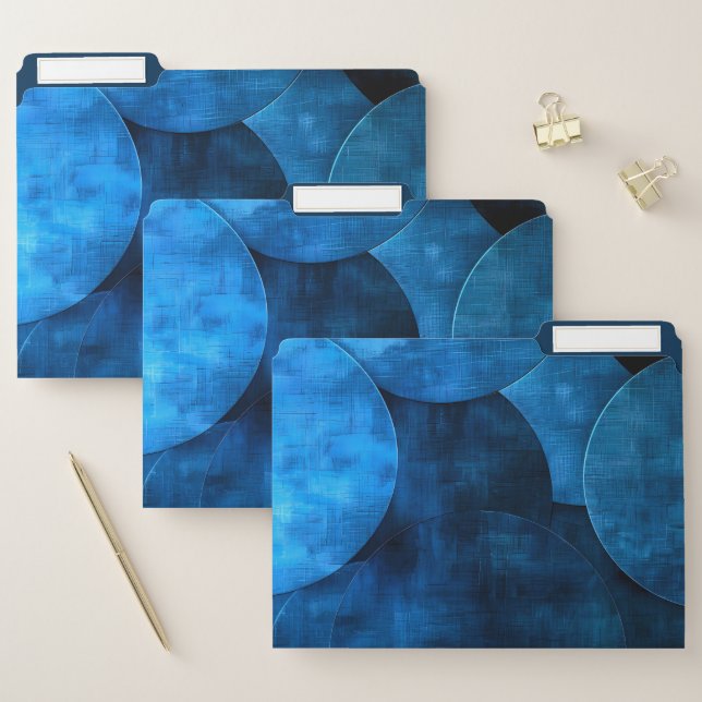 Blue Moon Circles File Folder (Set)