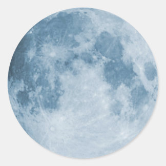 Blue Moon Classic Round Sticker